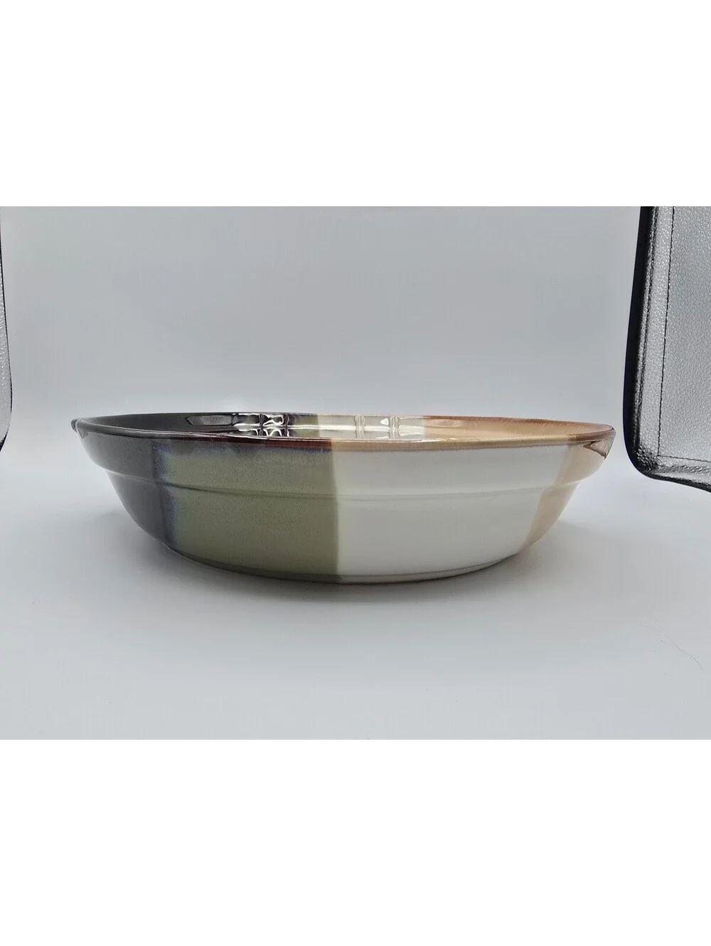 Home Trends Jazz Stoneware Round Baker Dish Reactive Glaze 10.5
